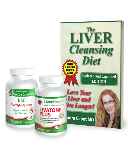 Love and Repair Your Liver Starter Pack 
-The Liver Cleansing Diet Book
-Livatone Plus 120
-N-Acetyl-L-Cysteine - NAC