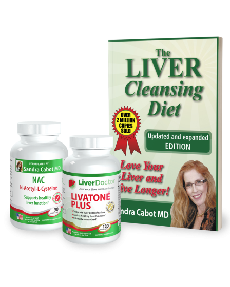 Love and Repair Your Liver Starter Pack 
-The Liver Cleansing Diet Book
-Livatone Plus 120
-N-Acetyl-L-Cysteine - NAC