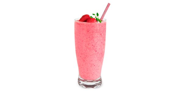 Strawberry and coconut smoothie