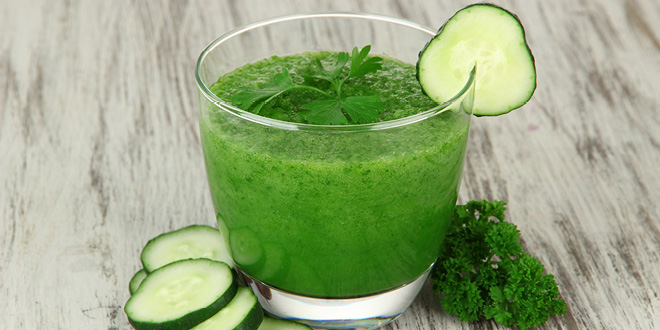 Colon cleansing green juice