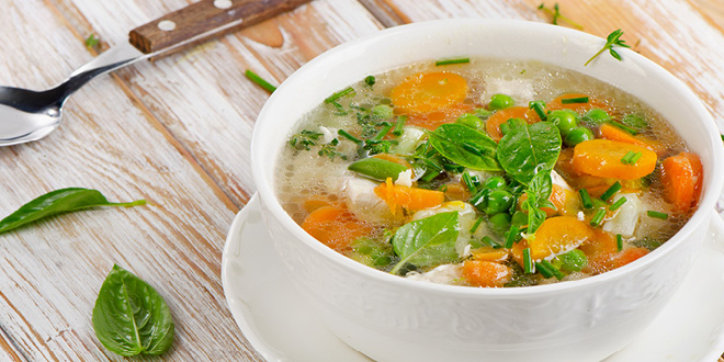 Nourishing chicken soup