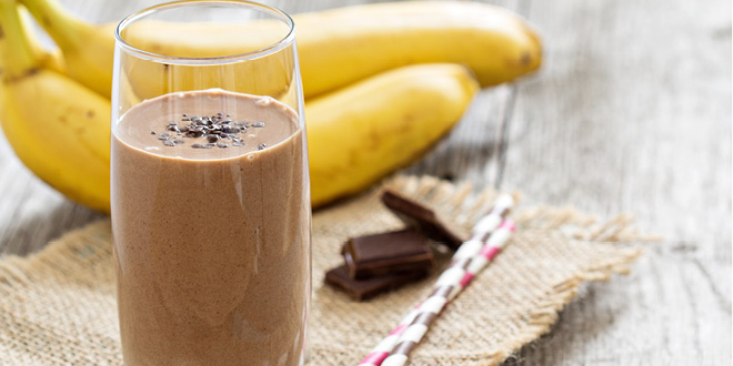 Creamy chocolate smoothie