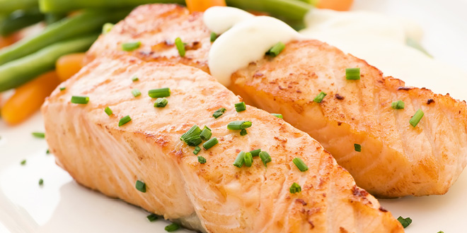 Citrus and coconut salmon