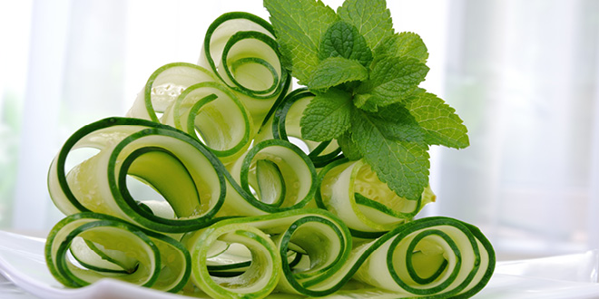 Cucumber and mint salad