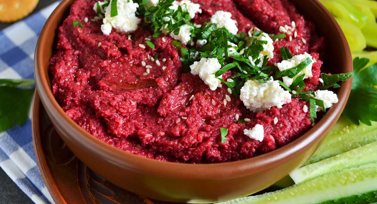 Roasted Beet And Goat Cheese Dip