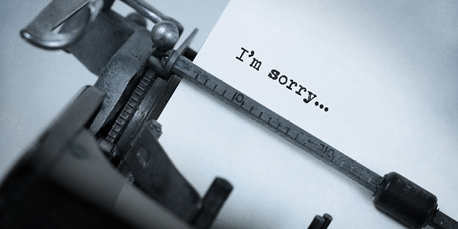 The value of apology for the sober alcoholic