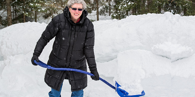Shovelling snow is a serious health hazard