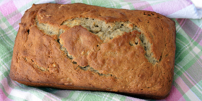 Easy nut free banana cake