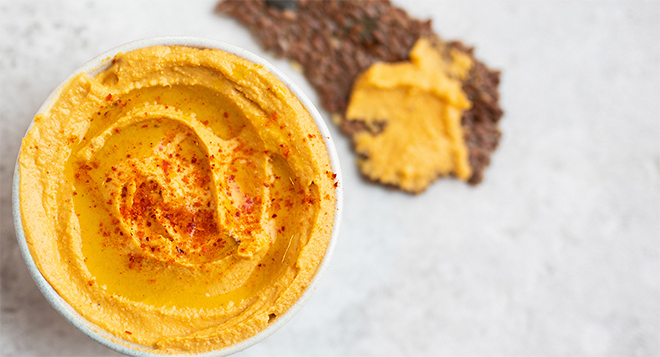 Roast Pumpkin And Paprika Hummus