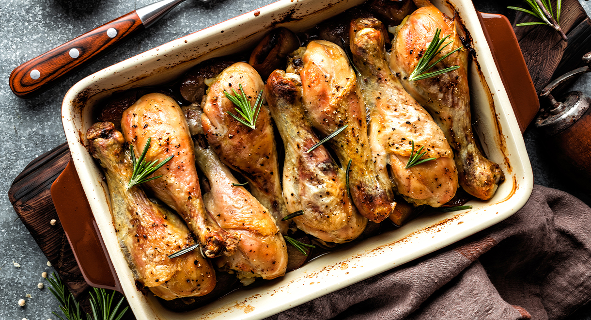 High Protein Baked Chicken Drumsticks