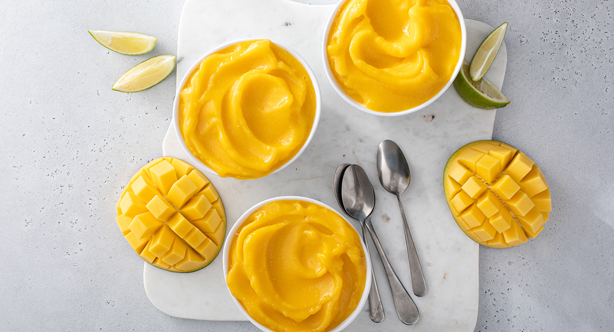 2 Ingredient Mango Ice Cream