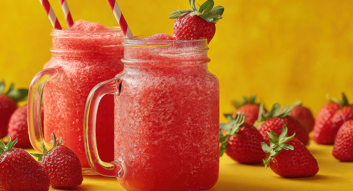 No Added Sugar Strawberry Slushie