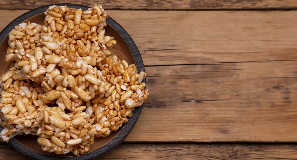 Chewy Rice and Tahini Bars