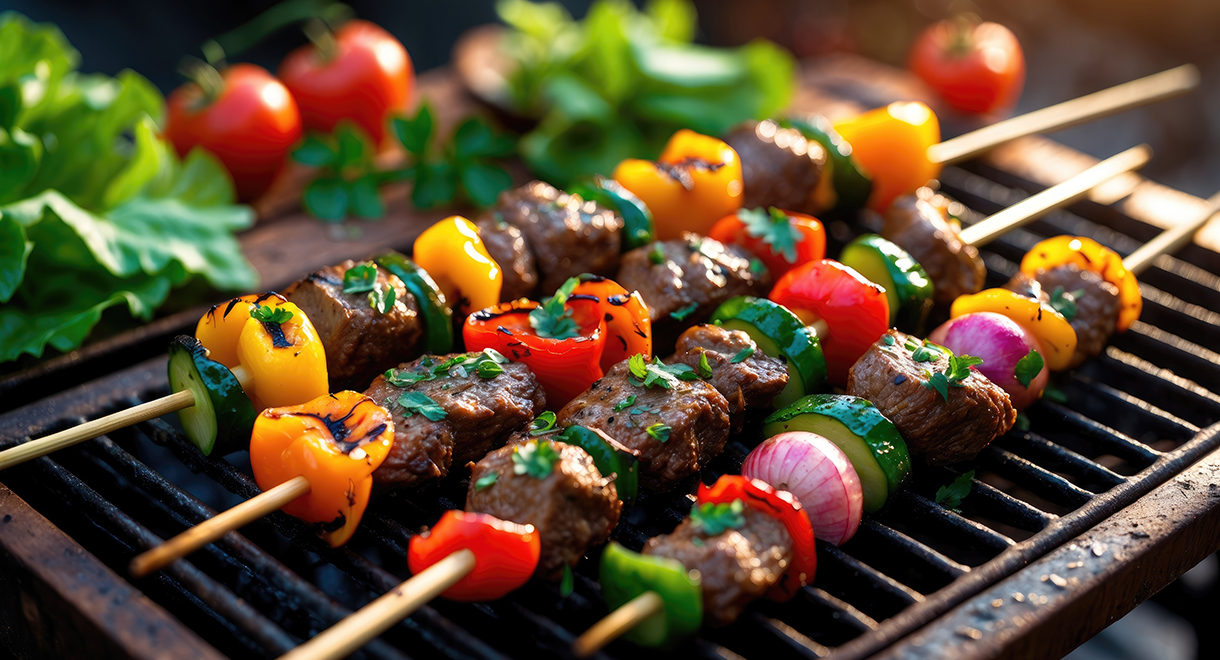 Greek Style Pork Skewers